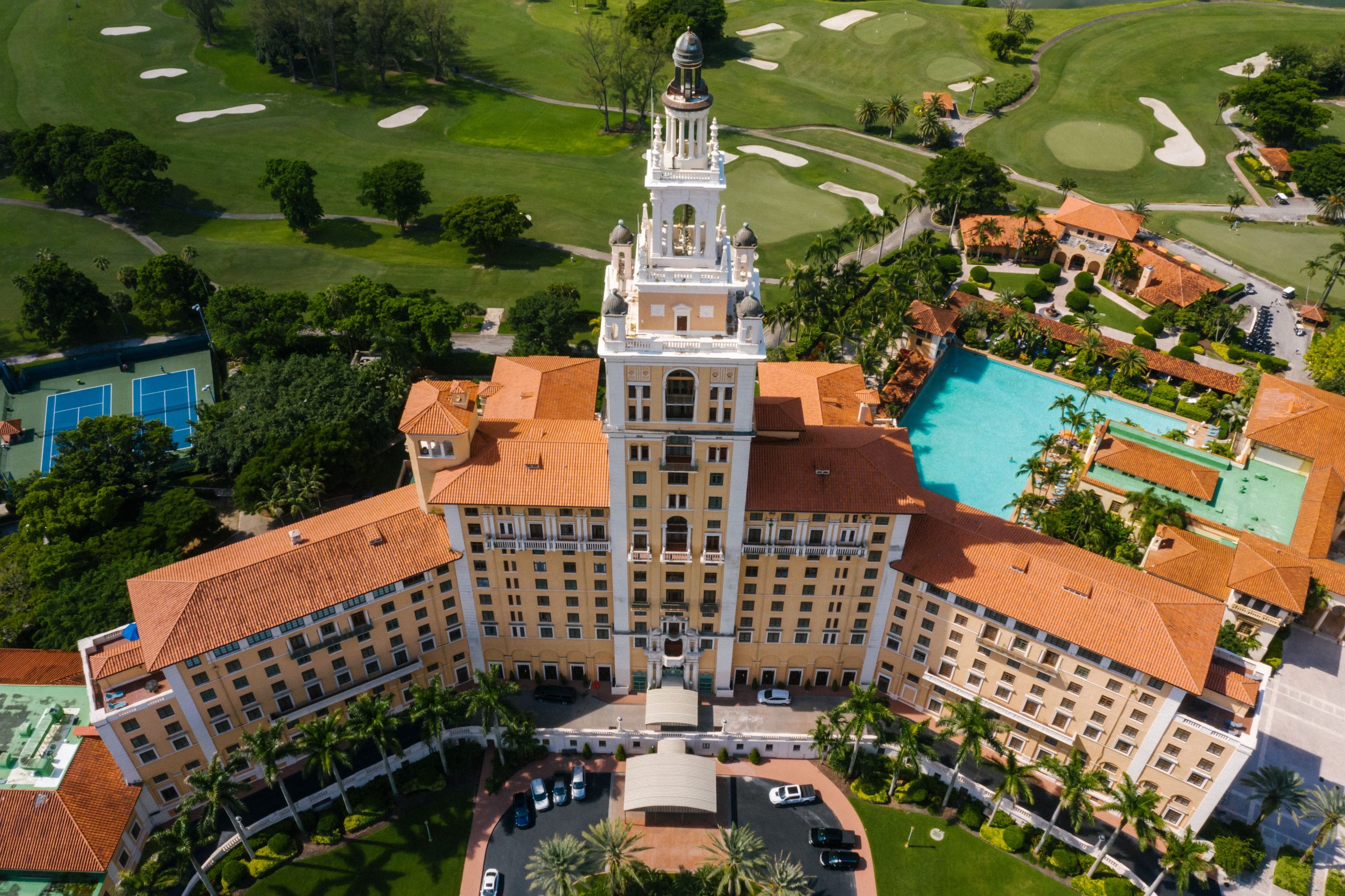 Estate staffing team at a historic Coral Gables Mediterranean estate